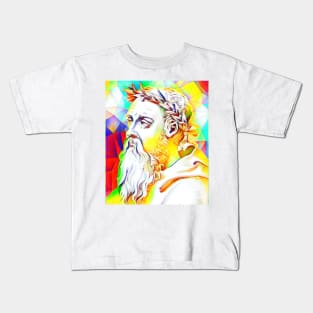 Heraclitus Colourful Portrait | Heraclitus Artwork 10 Kids T-Shirt